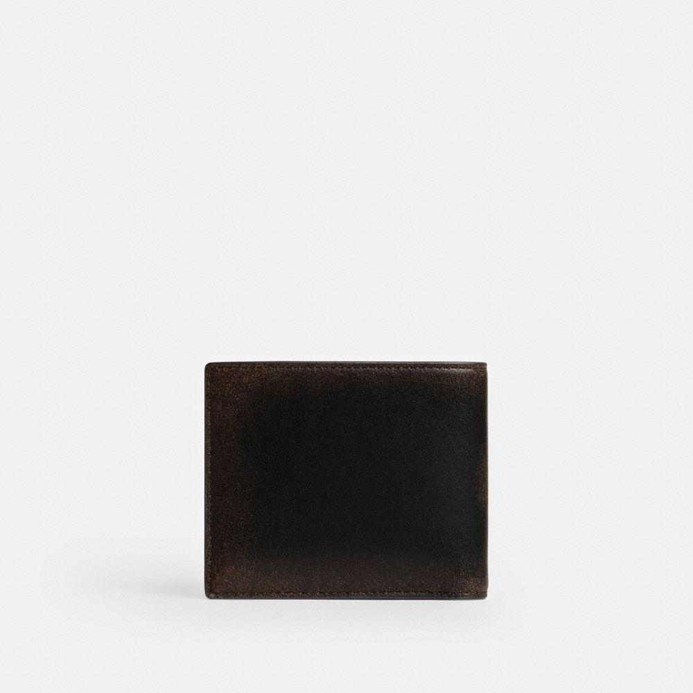 Coach 3-In-1 Wallet In Loved Leather Black Brown