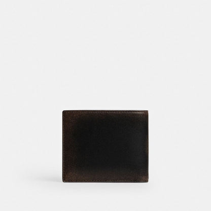 Coach 3-In-1 Wallet In Loved Leather Black Brown