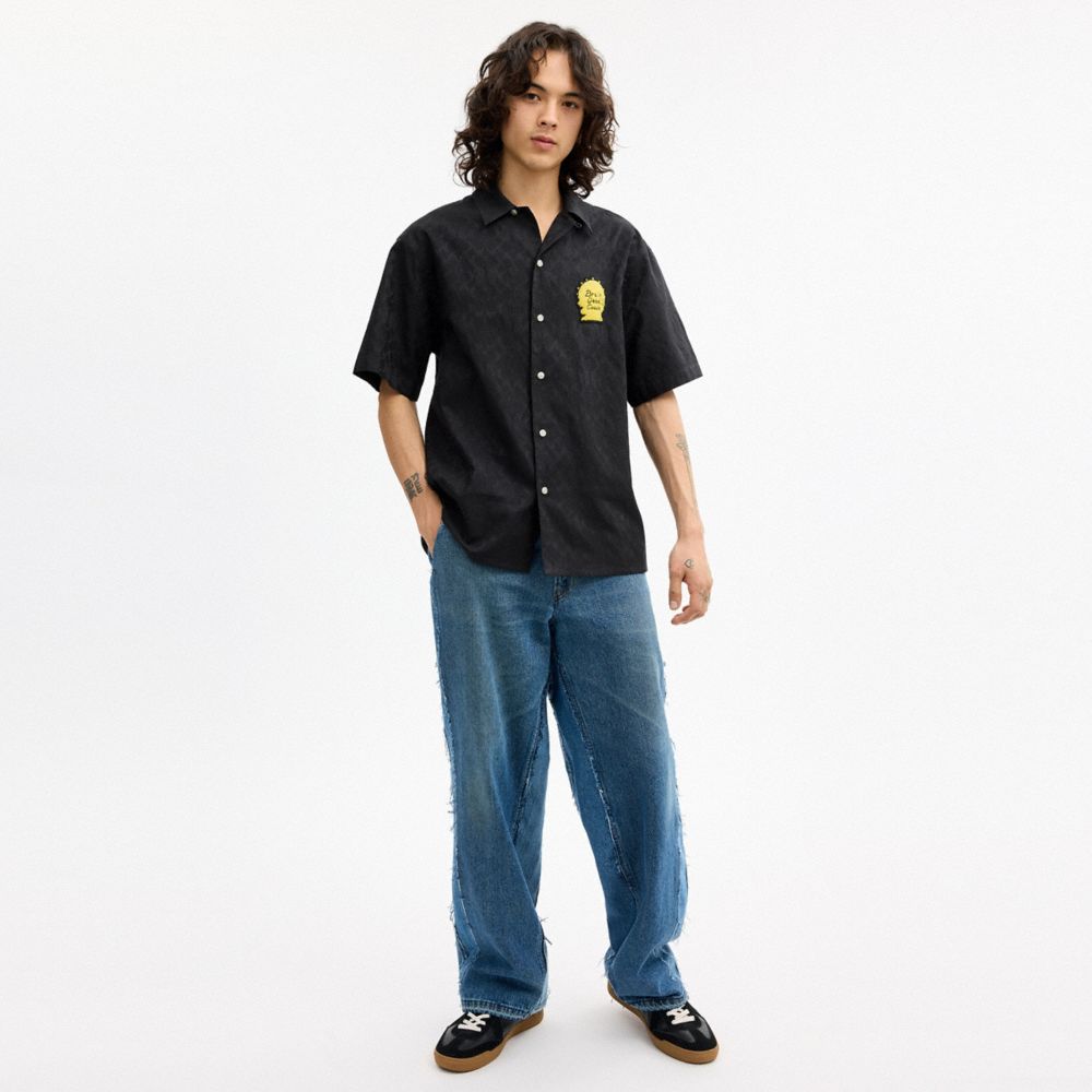 Coach Coach | Brain Dead Signature Camp Shirt Black