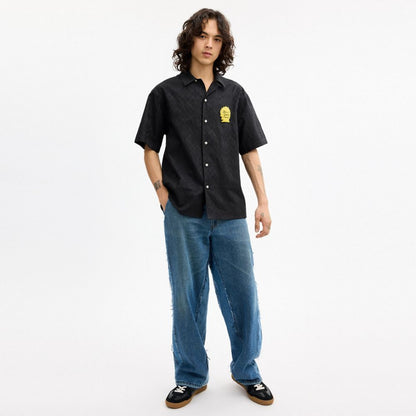 Coach Coach | Brain Dead Signature Camp Shirt Black
