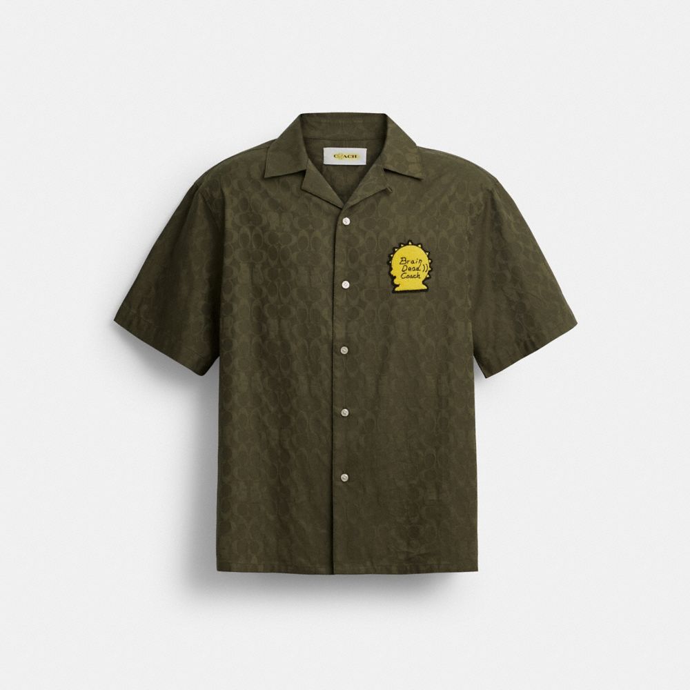 Coach Coach | Brain Dead Signature Camp Shirt Green