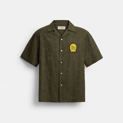 Coach Coach | Brain Dead Signature Camp Shirt Green