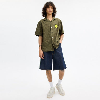 Coach Coach | Brain Dead Signature Camp Shirt Green