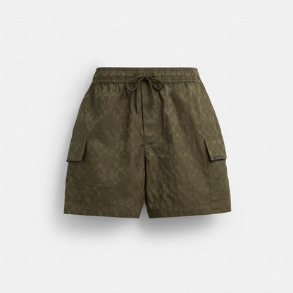 Coach Coach | Brain Dead Signature Camp Shorts Green
