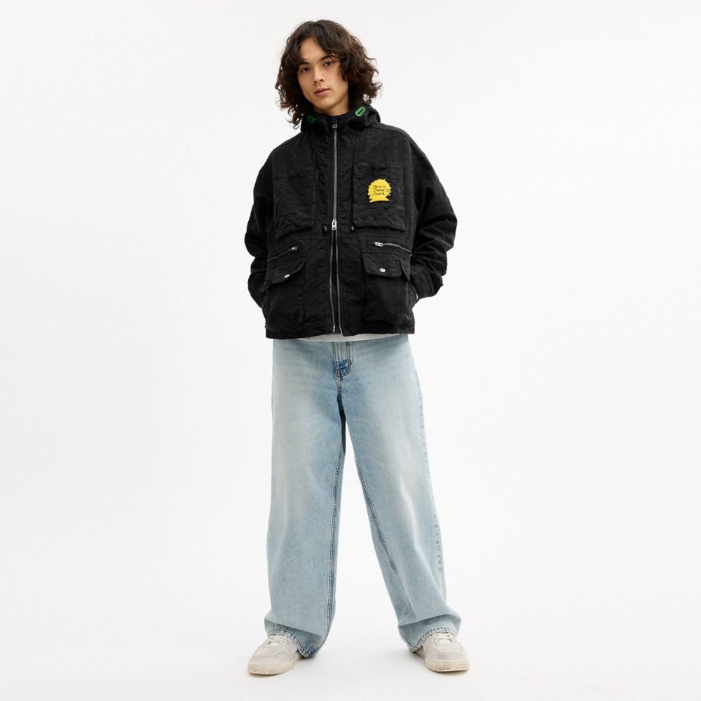 Coach Coach | Brain Dead Chore Jacket With Hood Black Signature