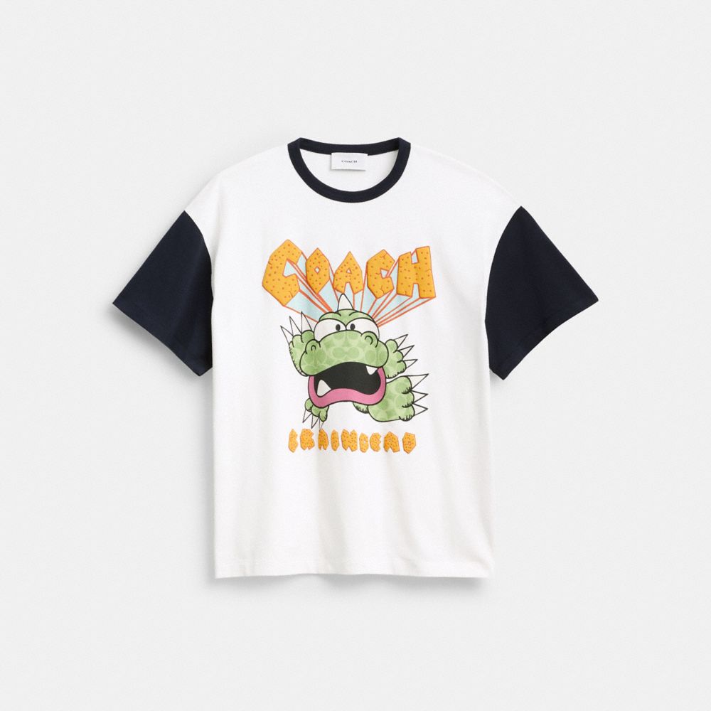 Coach Coach | Brain Dead Zilly Dino T Shirt White