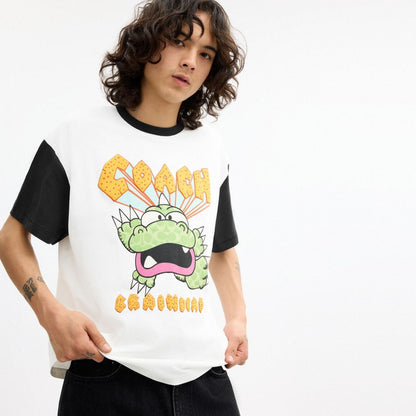 Coach Coach | Brain Dead Zilly Dino T Shirt White