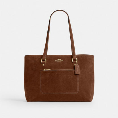 Coach Station Tote Bag Gold/Warm Brown
