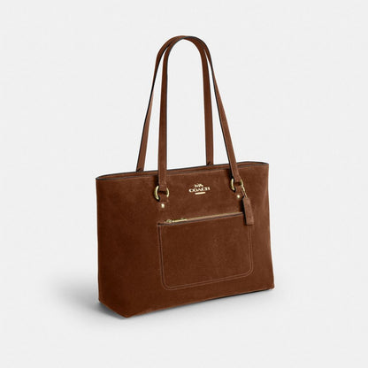 Coach Station Tote Bag Gold/Warm Brown