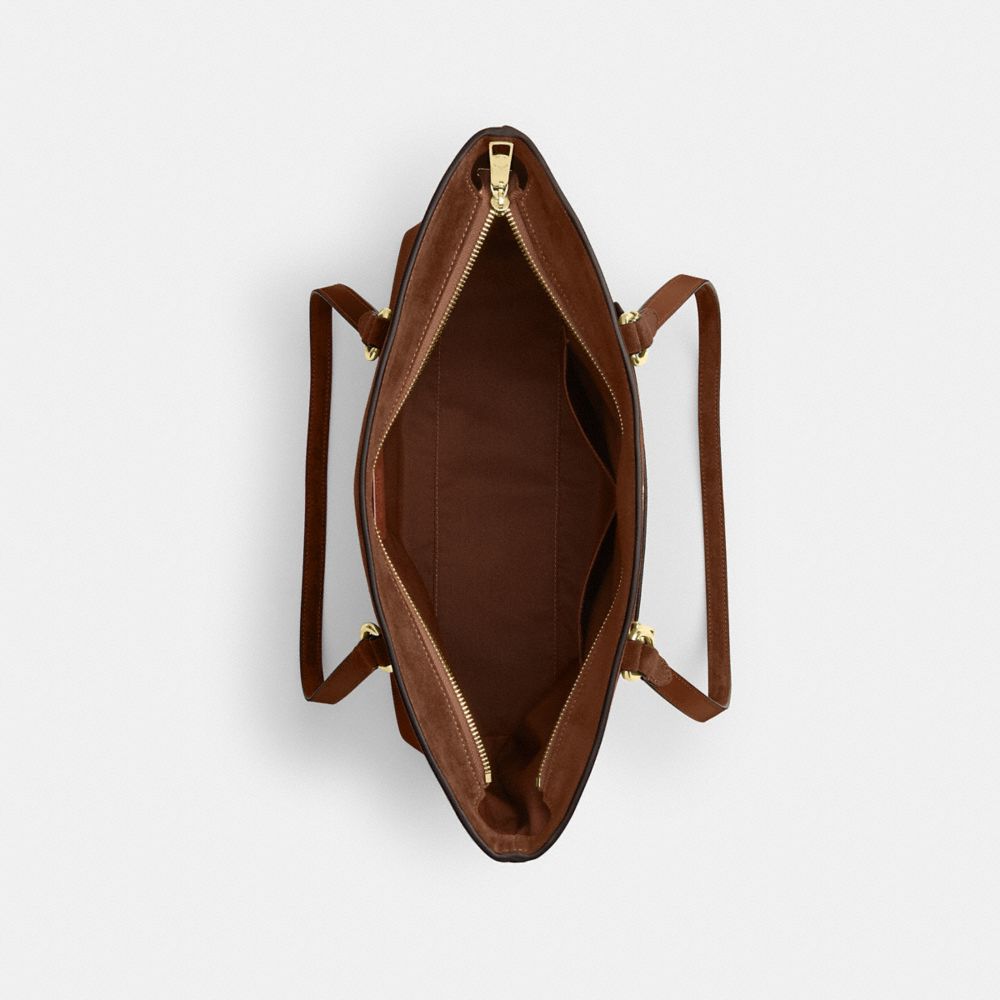 Coach Station Tote Bag Gold/Warm Brown