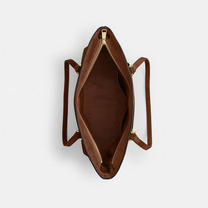 Coach Station Tote Bag Gold/Warm Brown