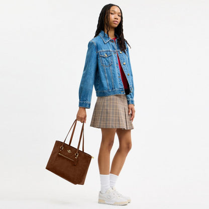 Coach Station Tote Bag Gold/Warm Brown