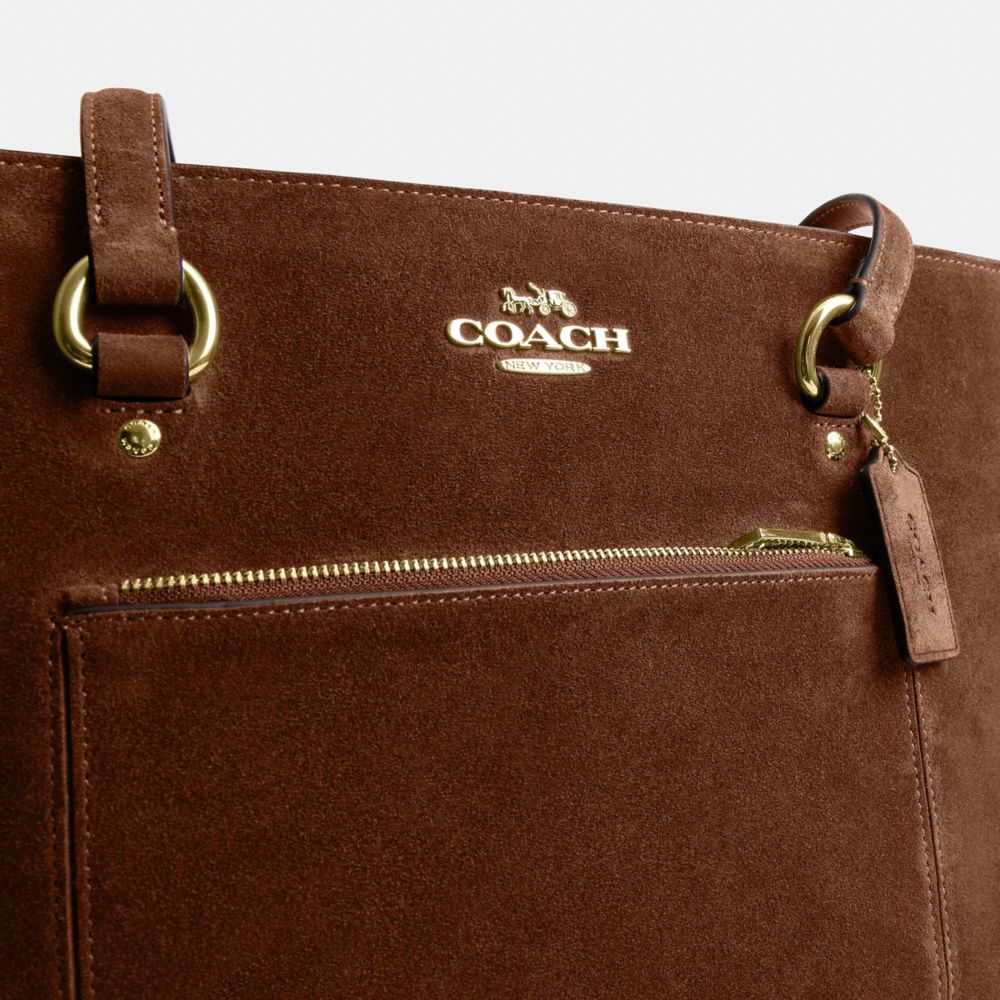 Coach Station Tote Bag Gold/Warm Brown