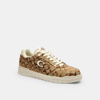 Men's Coach Soho Sneaker In Signature Sateen Jacquard Chalk Multi