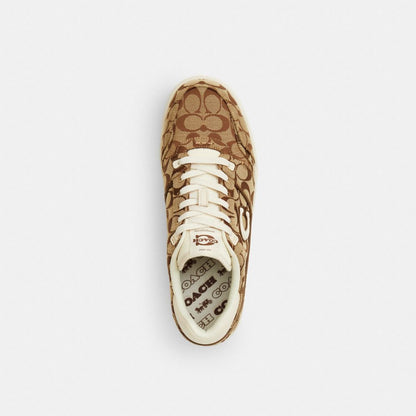 Men's Coach Soho Sneaker In Signature Sateen Jacquard Chalk Multi