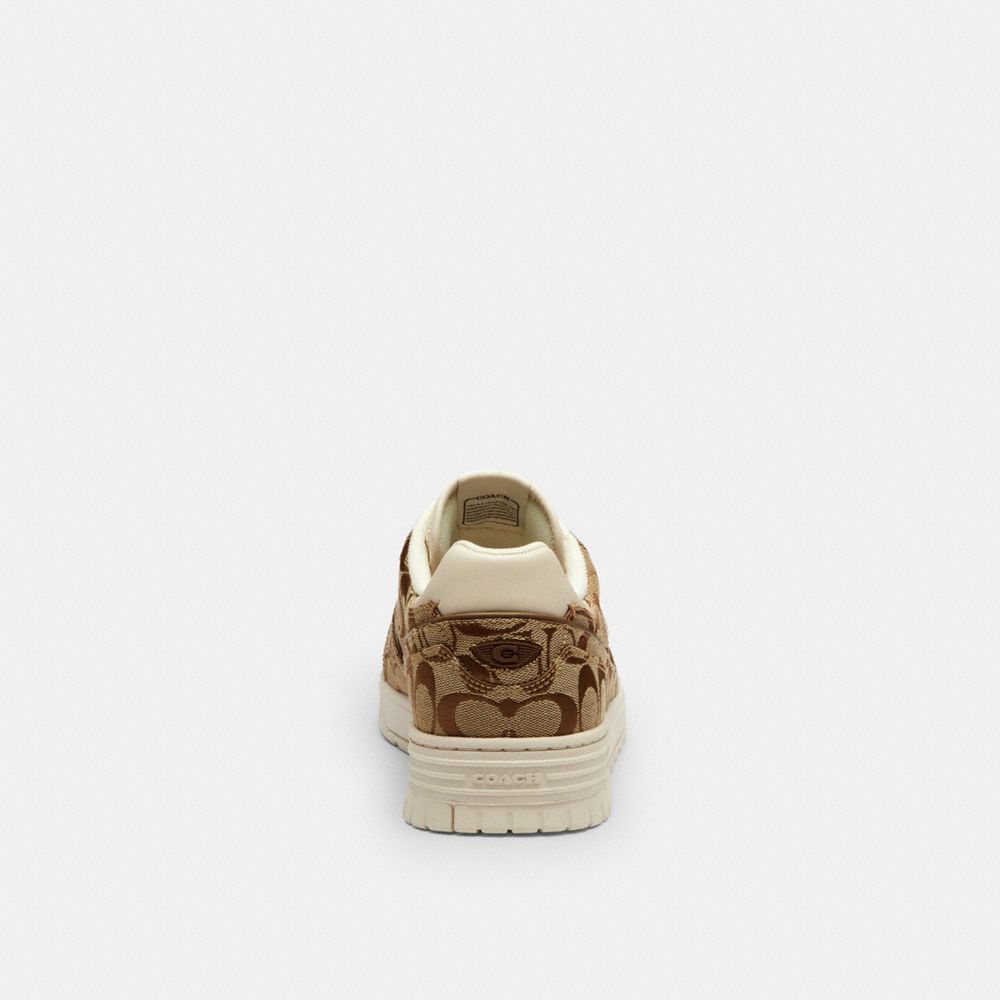 Men's Coach Soho Sneaker In Signature Sateen Jacquard Chalk Multi