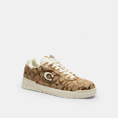 Women's Coach Soho Sneaker In Signature Sateen Jacquard Chalk Multi