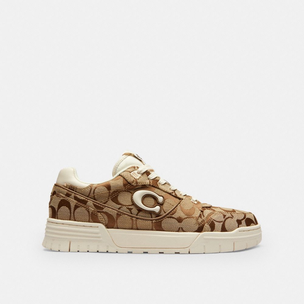 Women's Coach Soho Sneaker In Signature Sateen Jacquard Chalk Multi