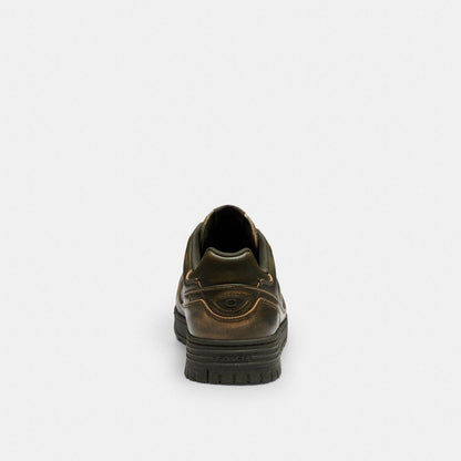 Men's Coach Soho Sneaker In Loved Leather Olive