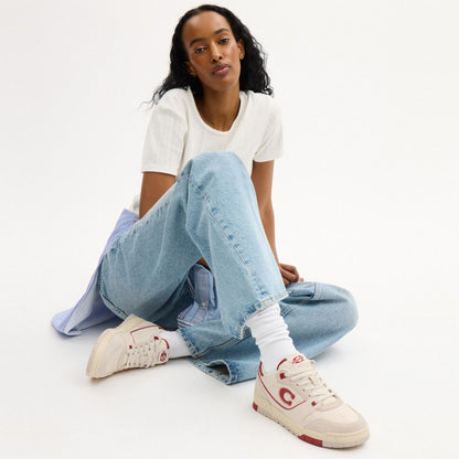 Women's Coach Soho Sneaker Chalk Poppy