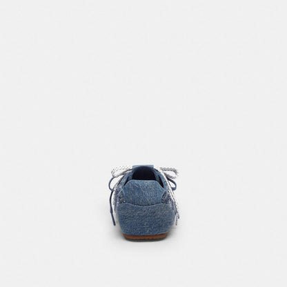 Women's Coach Soft Sneaker In Signature Denim Denim Blue