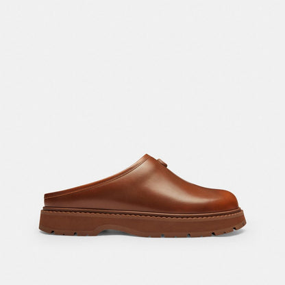 Men's Coach Sport Clog In Loved Leather Light Brown