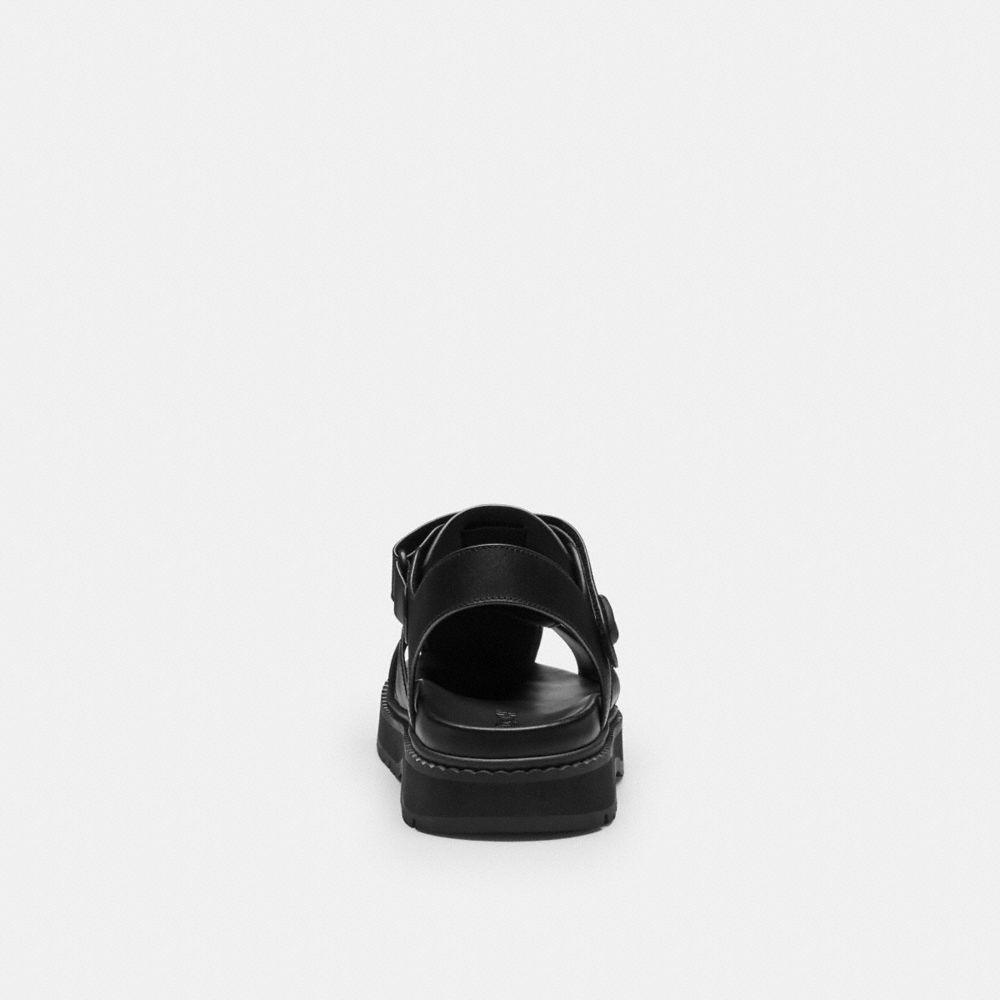 Men's Coach Fisherman Sandal Black