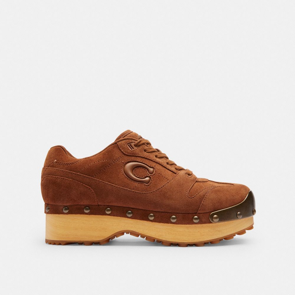 Women's Coach Coach | Brain Dead Soho Wooden Clog Dark Burlwood