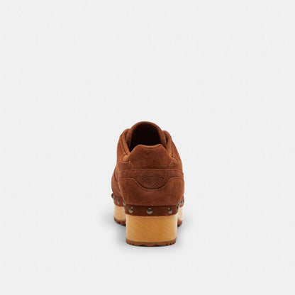 Women's Coach Coach | Brain Dead Soho Wooden Clog Dark Burlwood