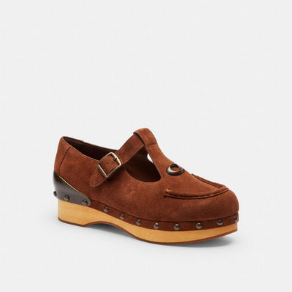 Women's Coach Coach | Brain Dead Wooden Mary Jane Dark Burlwood