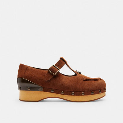 Women's Coach Coach | Brain Dead Wooden Mary Jane Dark Burlwood
