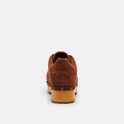 Men's Coach Coach | Brain Dead Soho Wooden Clog Dark Burlwood