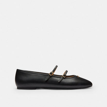 Women's Coach Double Buckle Mary Jane Black