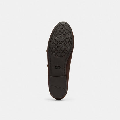 Women's Coach Double Buckle Mary Jane Chocolate Brown