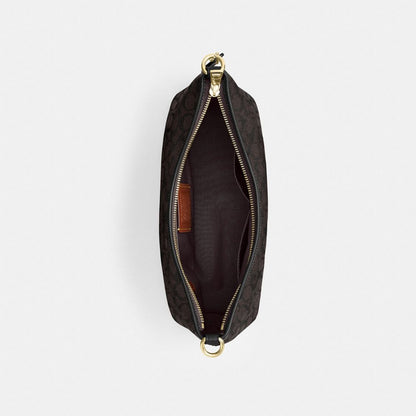 Coach Laurel Shoulder Bag In Signature Canvas Gold/Walnut/Black