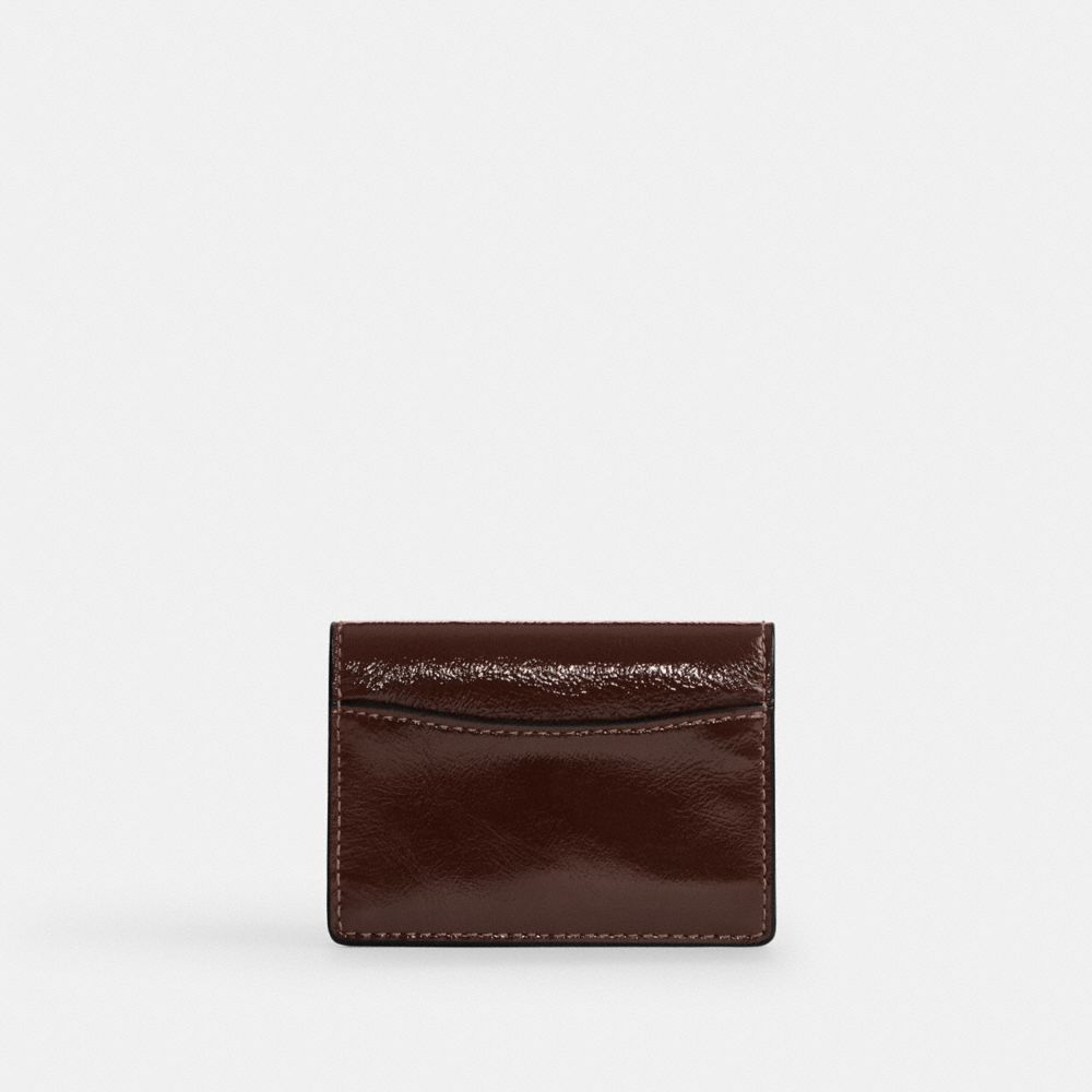 Coach Card Case With Charms Silver/Maple
