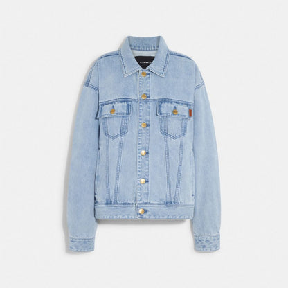 Coach Novelty Denim Jacket Light Wash