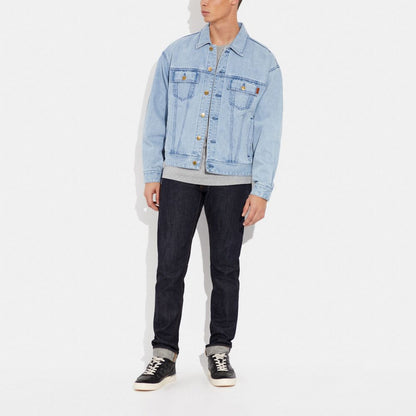 Coach Novelty Denim Jacket Light Wash