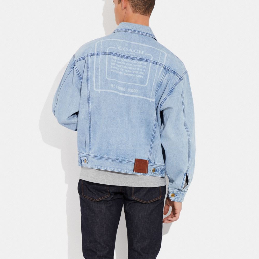 Coach Novelty Denim Jacket Light Wash
