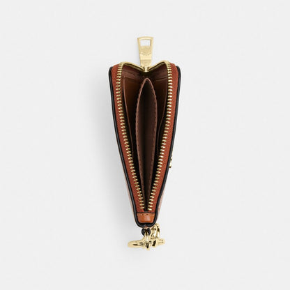 Coach Small Corner Zip Wallet Gold/Cinnamon