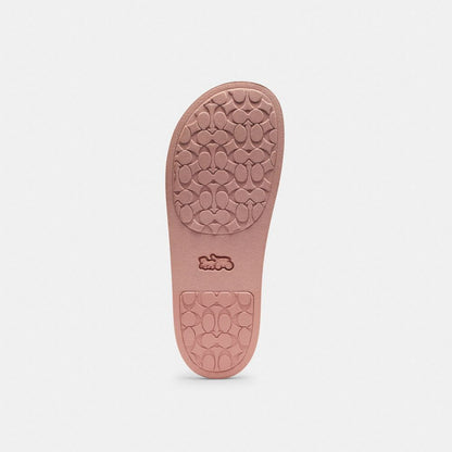 Women's Coach Udele Sport Slide In Signature Denim Ballerina.