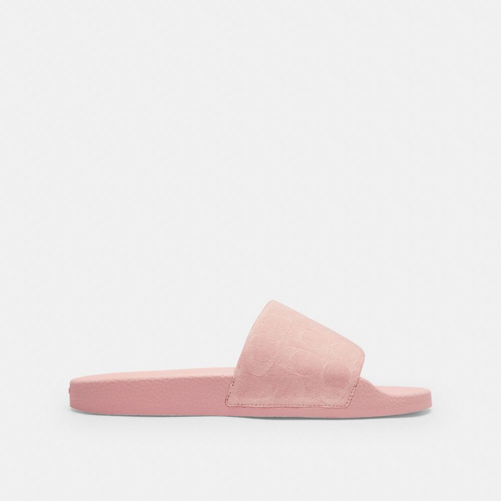 Women's Coach Udele Sport Slide In Signature Denim Ballerina.