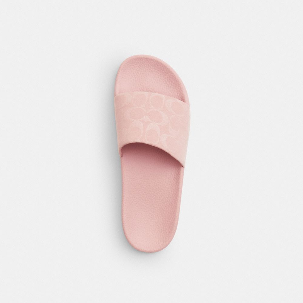 Women's Coach Udele Sport Slide In Signature Denim Ballerina.