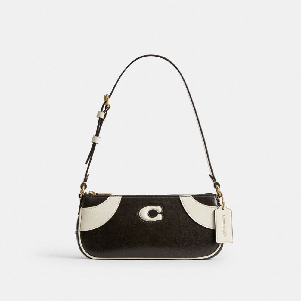 Coach Bowling Small Shoulder Bag Black & White