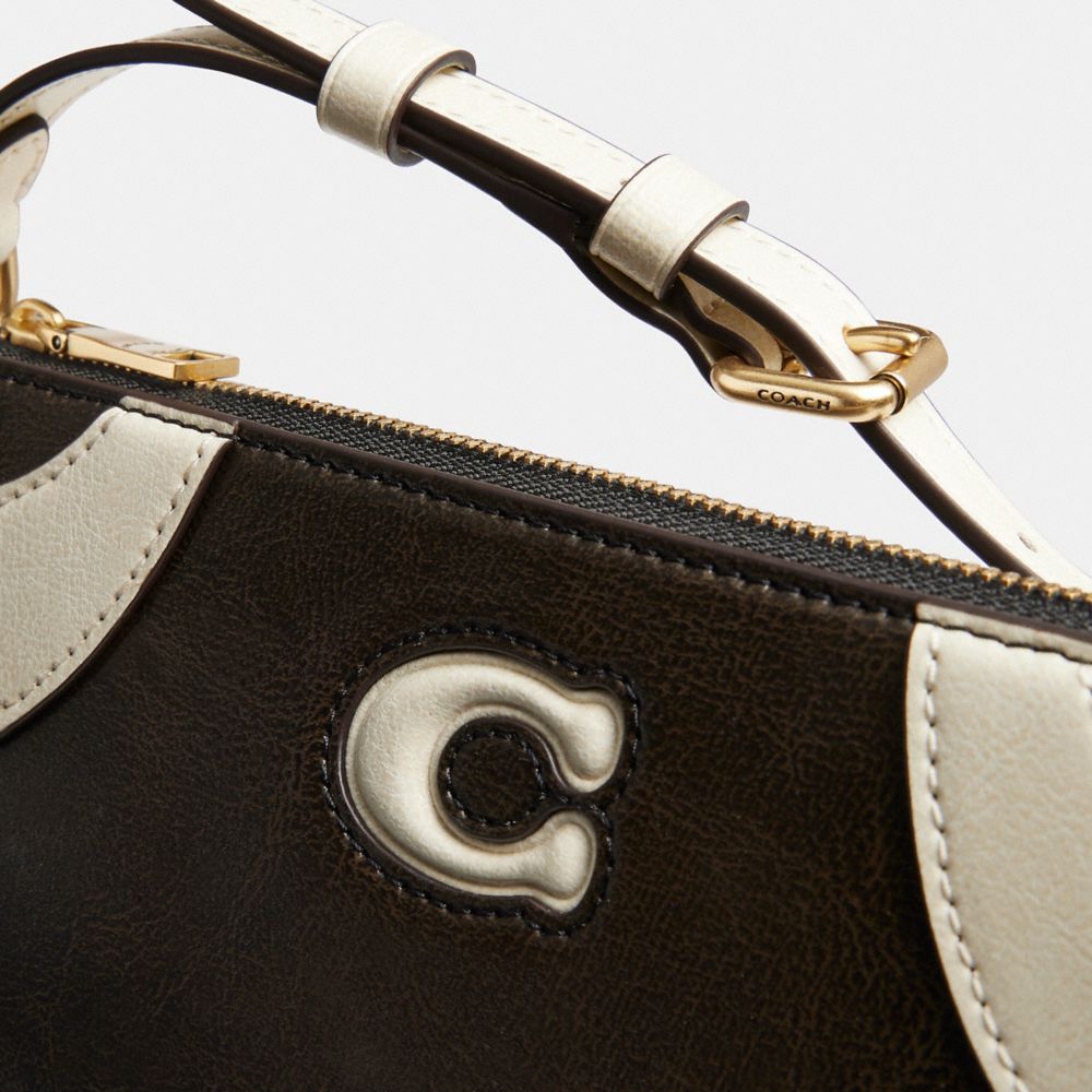 Coach Bowling Small Shoulder Bag Black & White