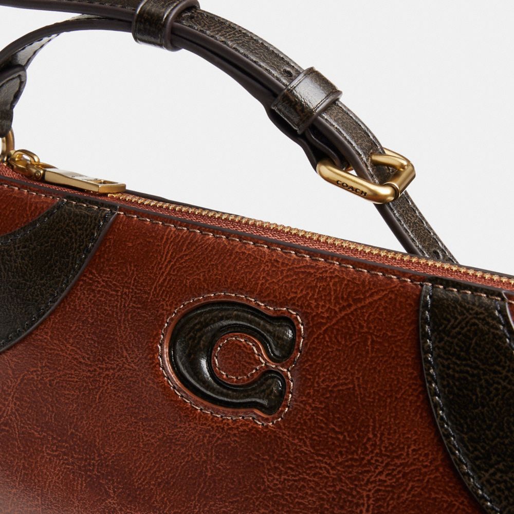 Coach Bowling Small Shoulder Bag Redwood/Black