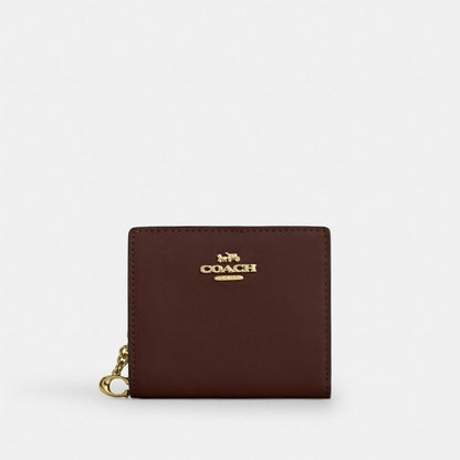Coach Snap Wallet With Charm Gold/Maple