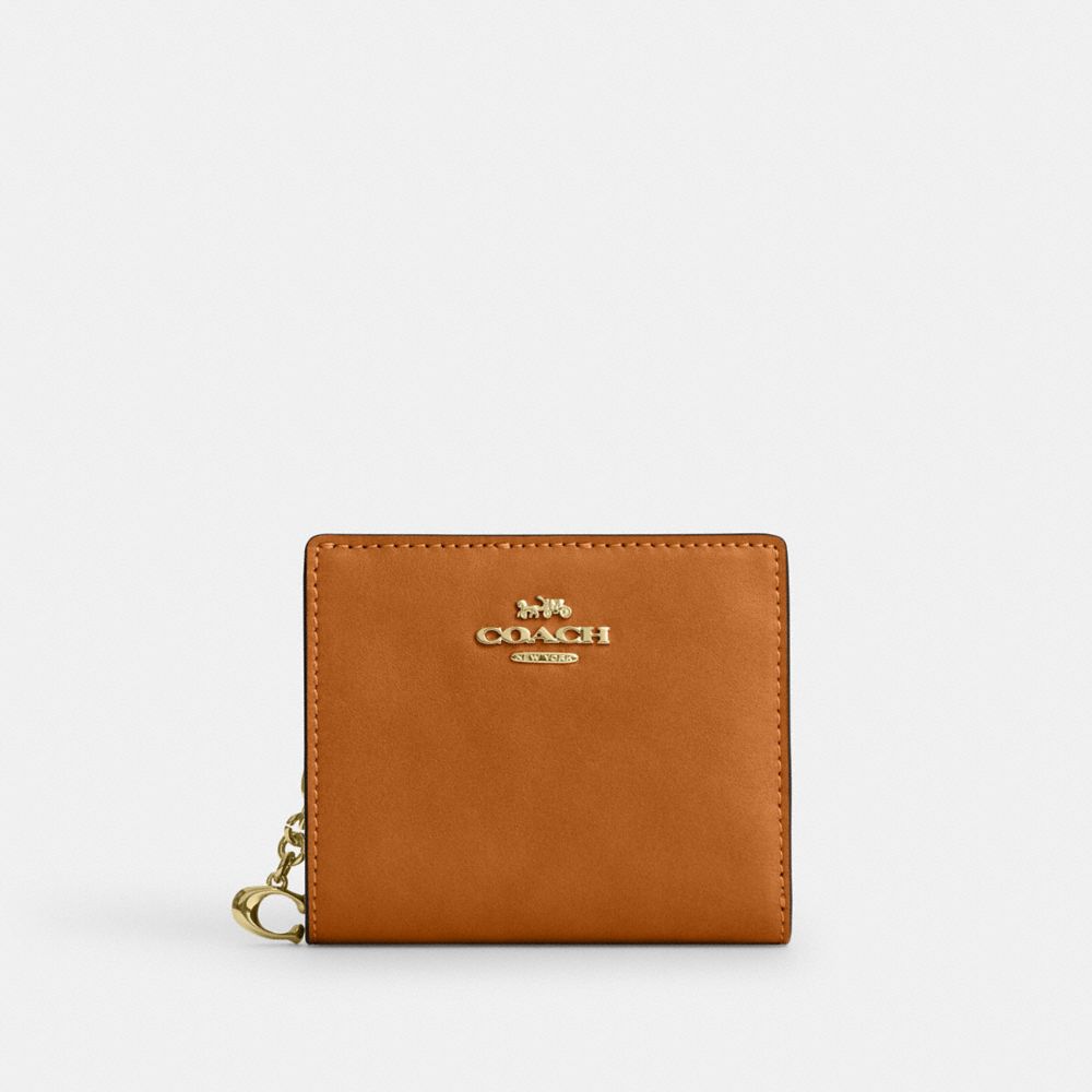 Coach Snap Wallet Gold/Brown