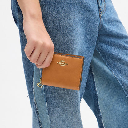 Coach Snap Wallet Gold/Brown