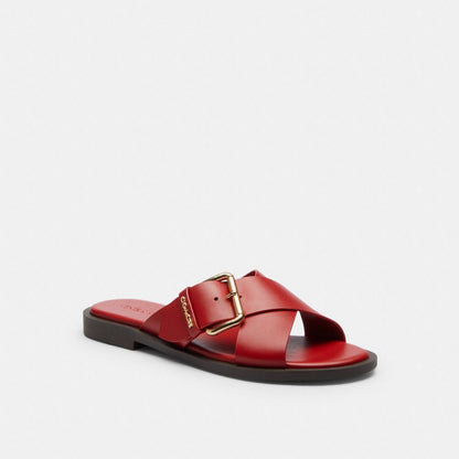 Women's Coach Crisscross Buckle Sandal Poppy